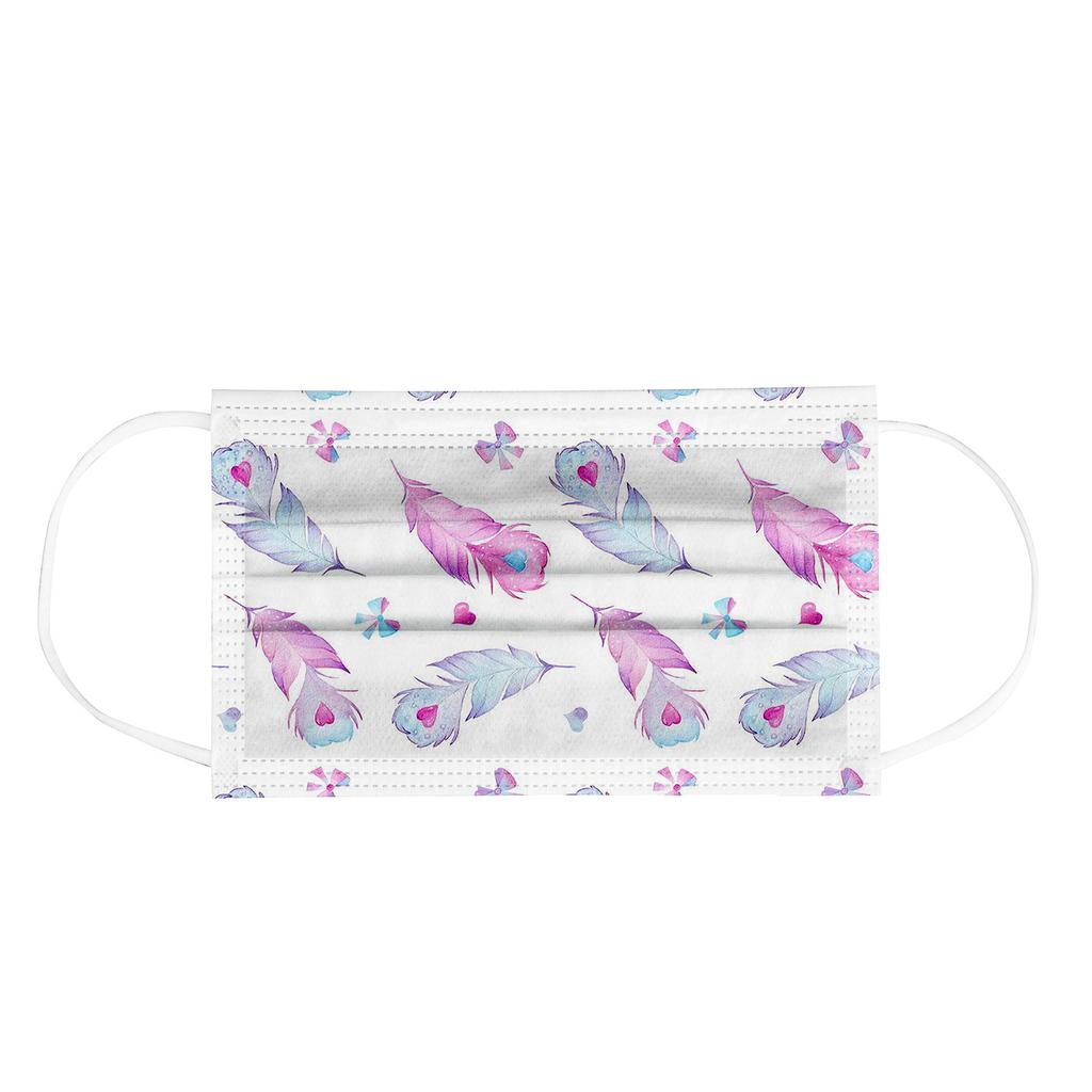 10PC Children Tie-dye Gradient Printed Three-Layer Proof Disposable Mask