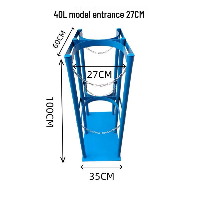 Двухцилиндровая стойка против опрокидывания для лабораторных кислородных и ацетиленовых баллонов