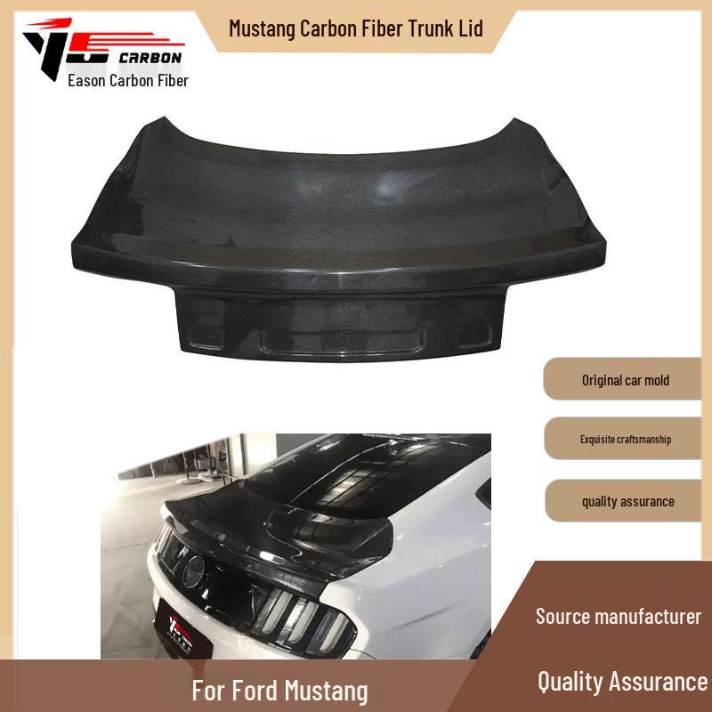 Fits 2015-2020 Mustang: Carbon Fiber Tailgate Lid & Accessories