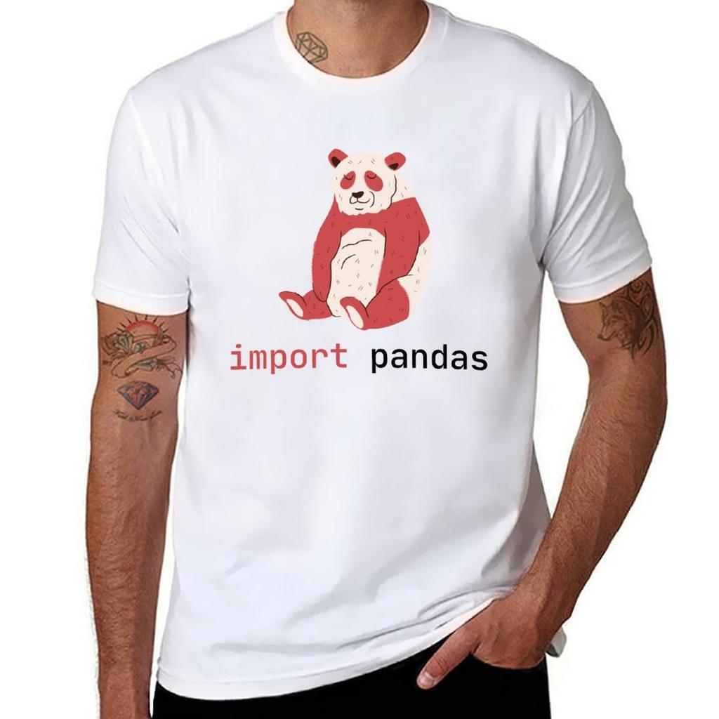 Import Pandas Tshirt Soft Casual Short Sleeve Cotton Tee