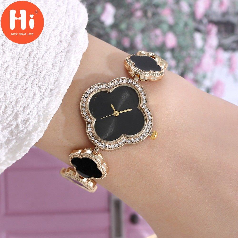 Привет модные часы Роскошные женские кварцевые часы Водонепроницаемые женские часы Женские наручные часы
