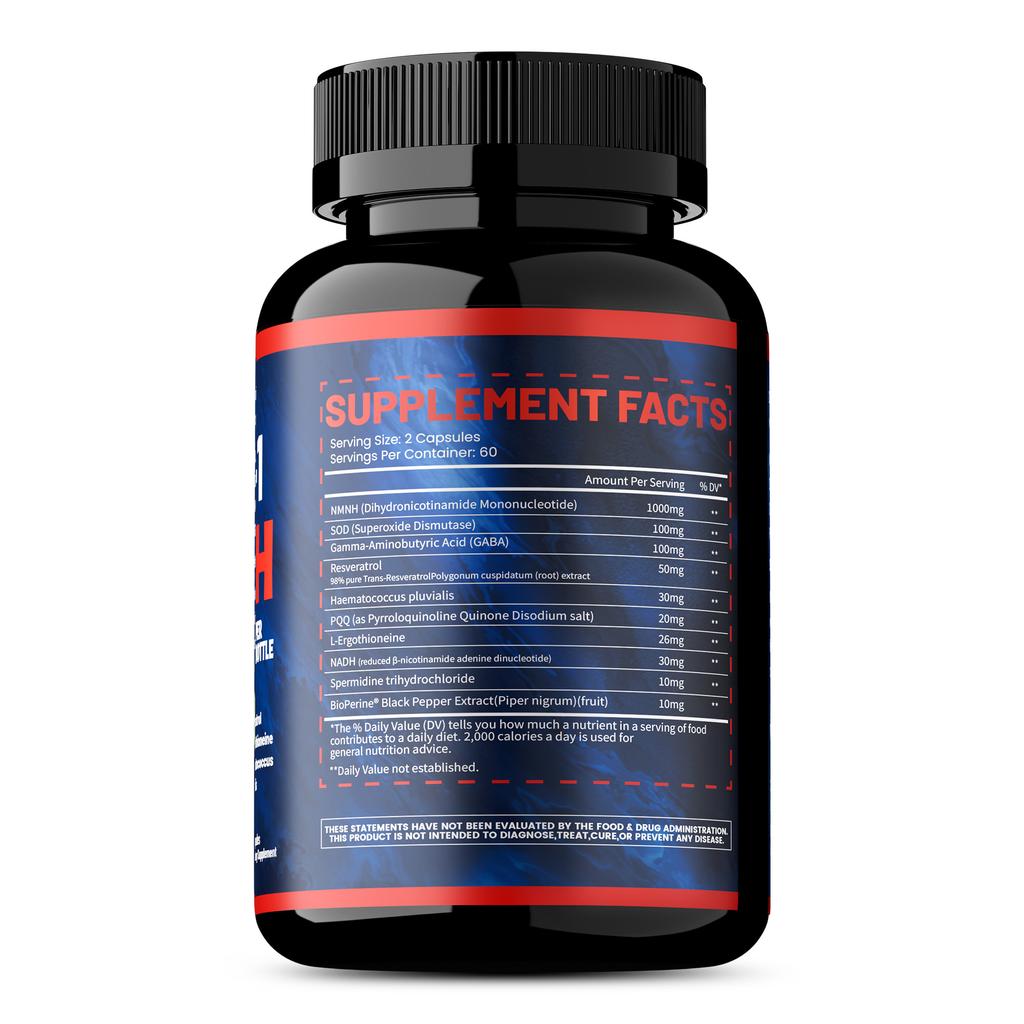 Pslaloe Complex Vitality Capsules, containing NAD+ precursor + Haematococcus pluvialis + Resveratrol, supports daily life.