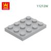 Нетоксичный 61 шт./Лот 11212W Пластина 3 x 4 Строительный Блок Moc Цветные Аксессуары Совместимые с Кирпичом Diy Детская Игрушка Детали Сборки