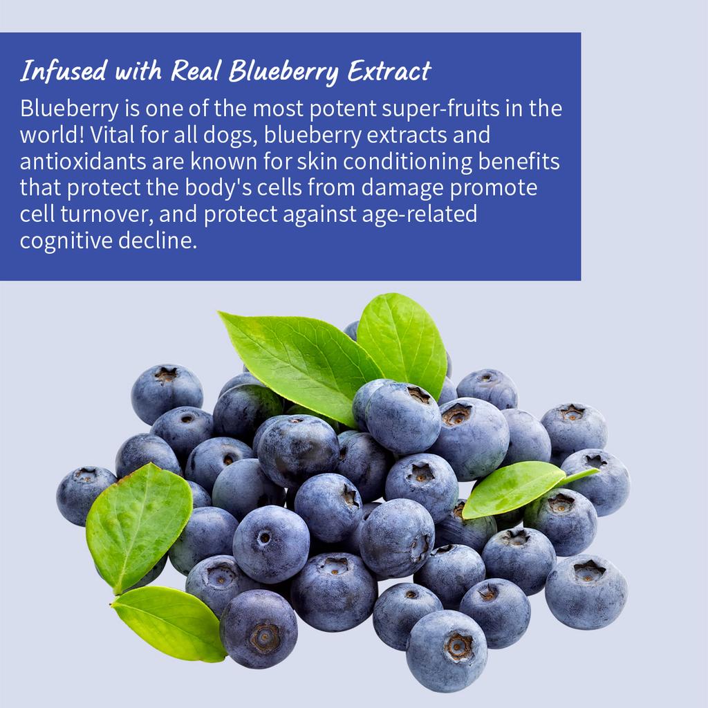 Professional Dog Whitening Shampoo Blueberry Brightening Formula Enhances Fur Shine Softness Pet Grooming Care