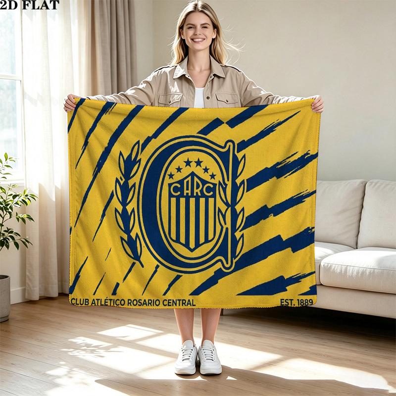 Carc 1889 Print Flannel Blanket High Quality Warm Comfortable Cover for All Seasons Perfect for Gifts Home Decor