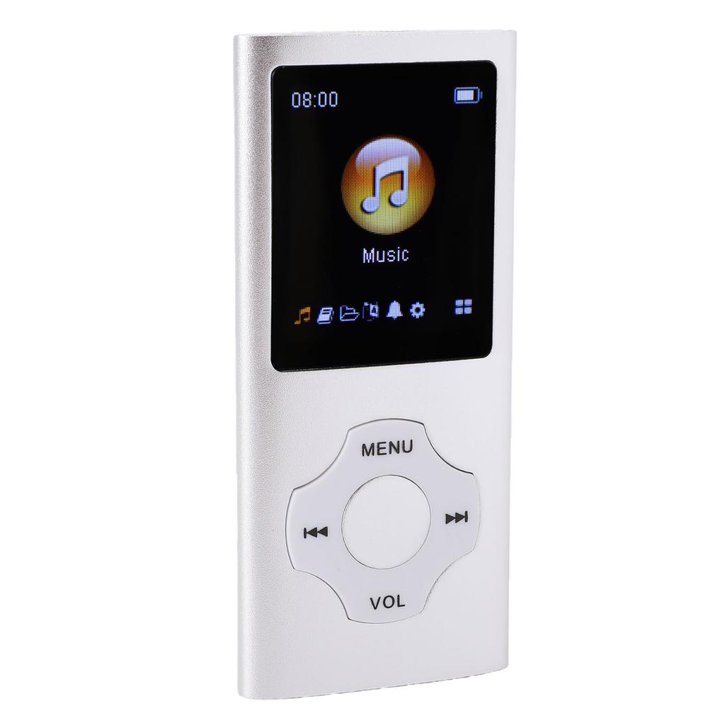 MP3-плеер 1,8-дюймовый ЖК-экран Bluetooth 5.3 HiFi Без потерь Музыкальный плеер с FM Читалка электронных книг Запись голоса Наушники для