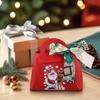 1 шт. рождественская вечеринка декор ручной подарочный пакет рождественские коробки конфет с принтом Санта-Клауса коробка конфет из искусственной кожи