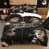 Michael Jackson Print Duvet Cover Set Classic The King Of Pop Collage Bedding Set Retro Cozy Quilt Cover Sets Bedroom Decor Gift