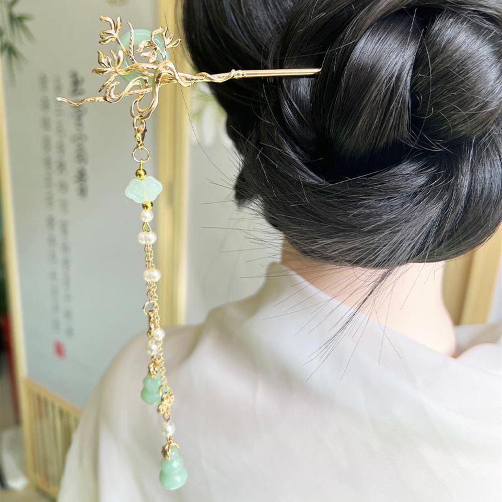 Pendent Tassel Pearl For Girls Chinese Hair Fork Korean Hanfu Hairpins Women Hair Sticks Hair Clip