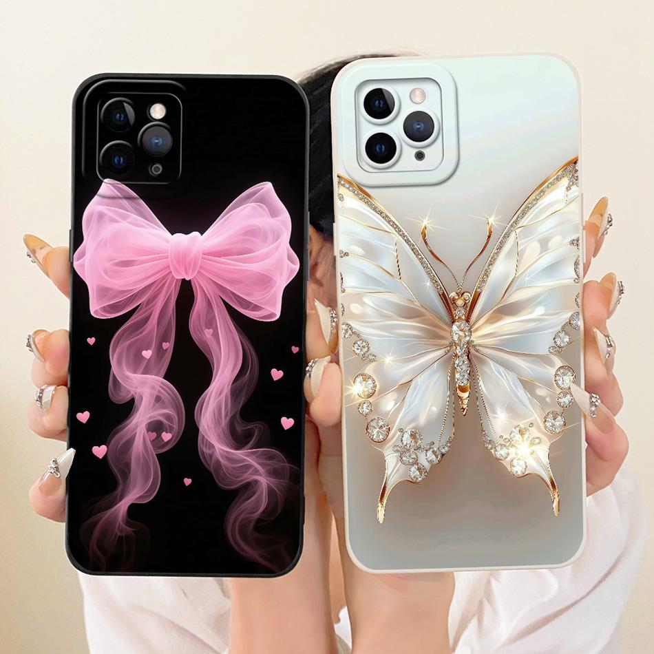 For iPhone 11 Pro Max Cute Cat Flower Cartoon Phone Case For iPhone11 11Pro 11ProMax Shockproof Soft Silicone Covers Bumpers