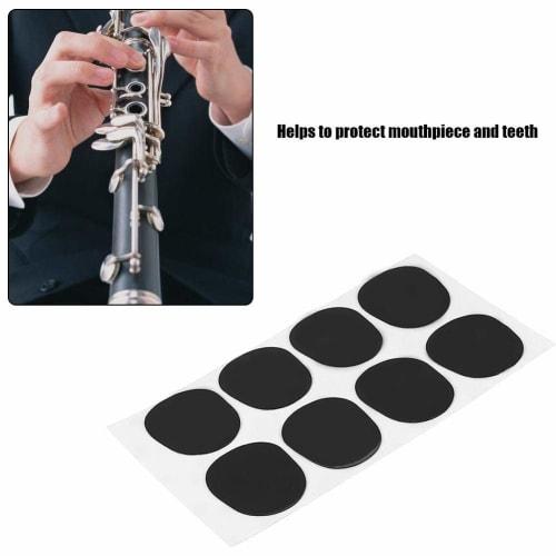 Clarinet Mouthpiece Patch, Clarinet Cushion, 0.3mm/0.5mm/0.8mm, Two Colors, Saxophone Patch Cushion (0.5mm - Round - Black)