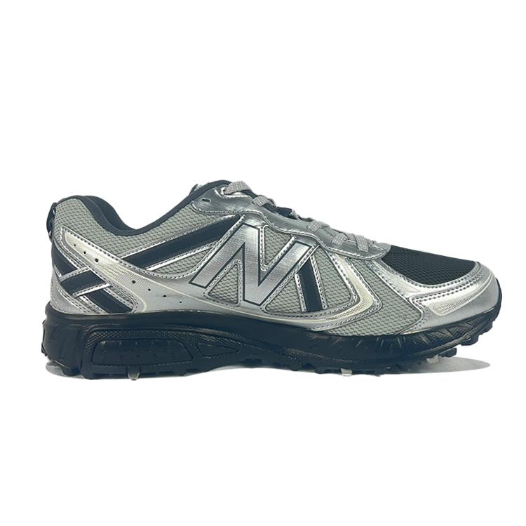 New Balance NB 410 Нескользящие, Износостойкие, Дышащие Низкие Повседневные Беговые Кроссовки Унисекс Серебристый Черный MT410KR5 (Команда352-)