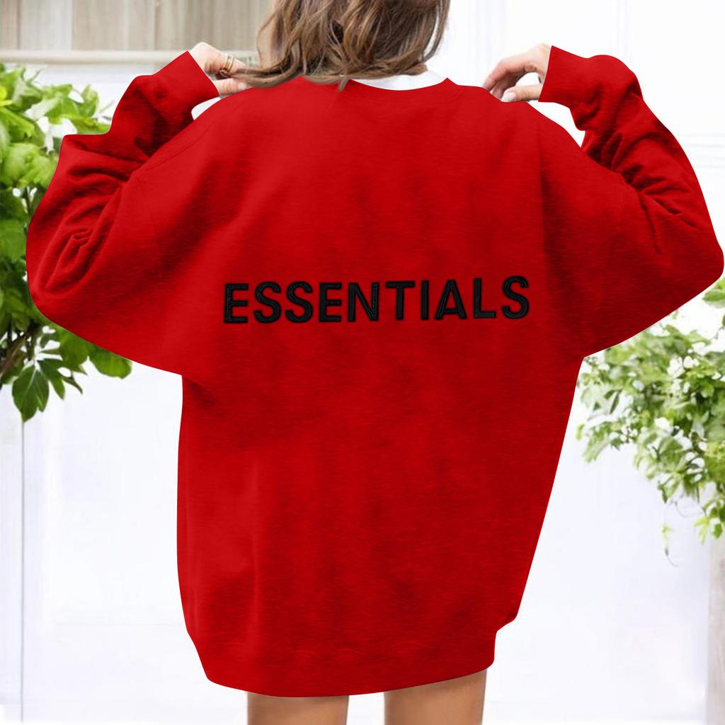 Унисекс Принт Круглый вырез Длинный рукав Свободный крой Длинный рукав Повседневный Длинный рукав Топ Толстовка