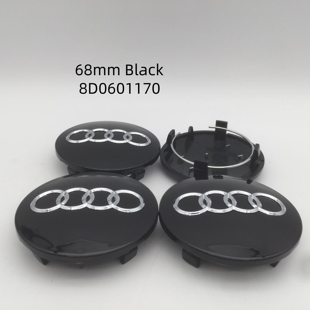 4 шт. 3D для Audi 60 мм 61 мм 68 мм 69 мм 135 мм Значок автомобиля Заглушки ступицы колеса Наклейки Декоративные накладки Стайлинг аксессуары