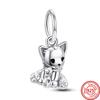 New Panda Owl Unicorn Lucky Cat Dog Lion Elephant Animal Beads Fit Charm Bracelet Women 925 Silver Jewelry
