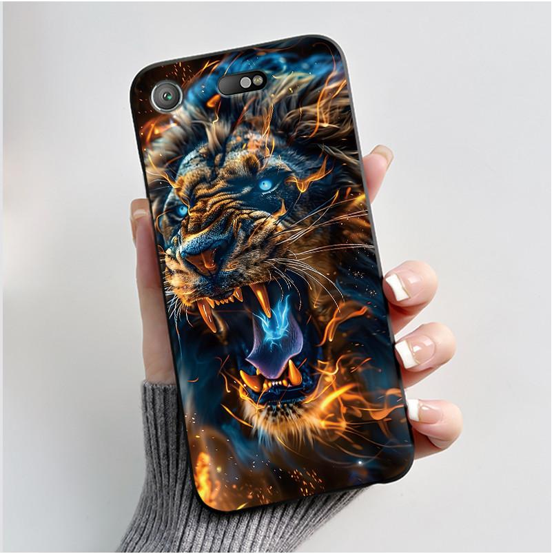 Popular Anime Lucky Printed Case For Sony Xperia XZ1 Compact/Xperia XZ1 mini G8441 SO-02K Anti-scratch Silicone Black Case Shell