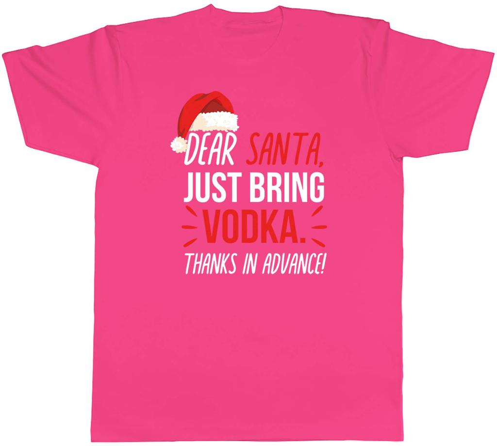 Dear Santa Please Bring Vodka Xmas Secret Santa Unisexs Unisex TShirt Tee Gift