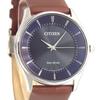 Citizen Мужские тонкие часы Eco-Drive BJ6480-51L/LBR (синий)