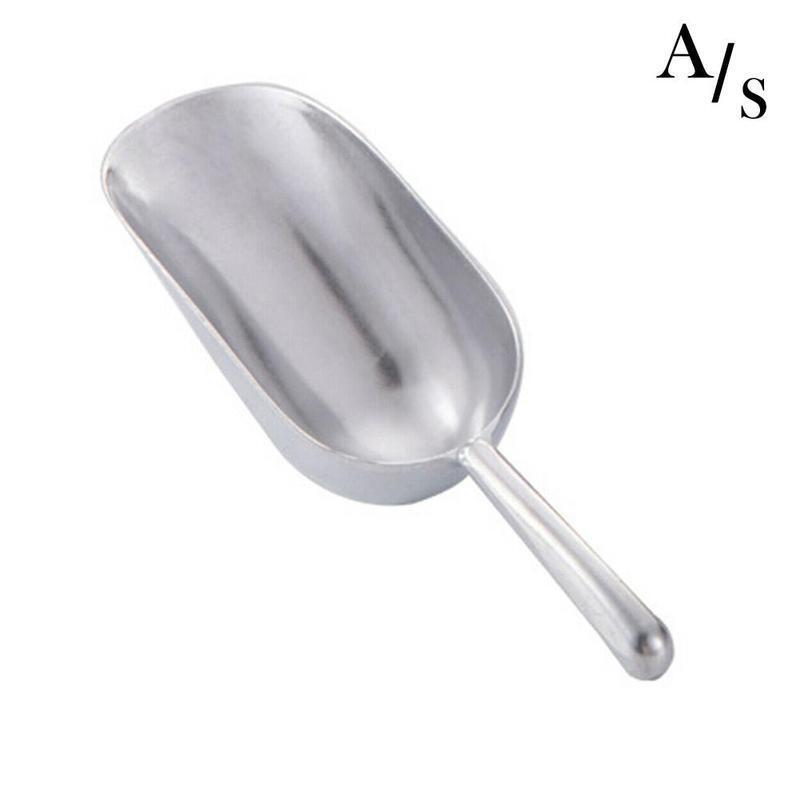 Алюминиевый металлический совок с круглым дном, совок для льда, сахара, сладких блюд, кухня, дом