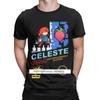 Футболки Celeste NES Cover, мужские футболки Madeline Pixel, видеоигры, клубника, винтажная хлопковая футболка с круглым вырезом, подарочные топы