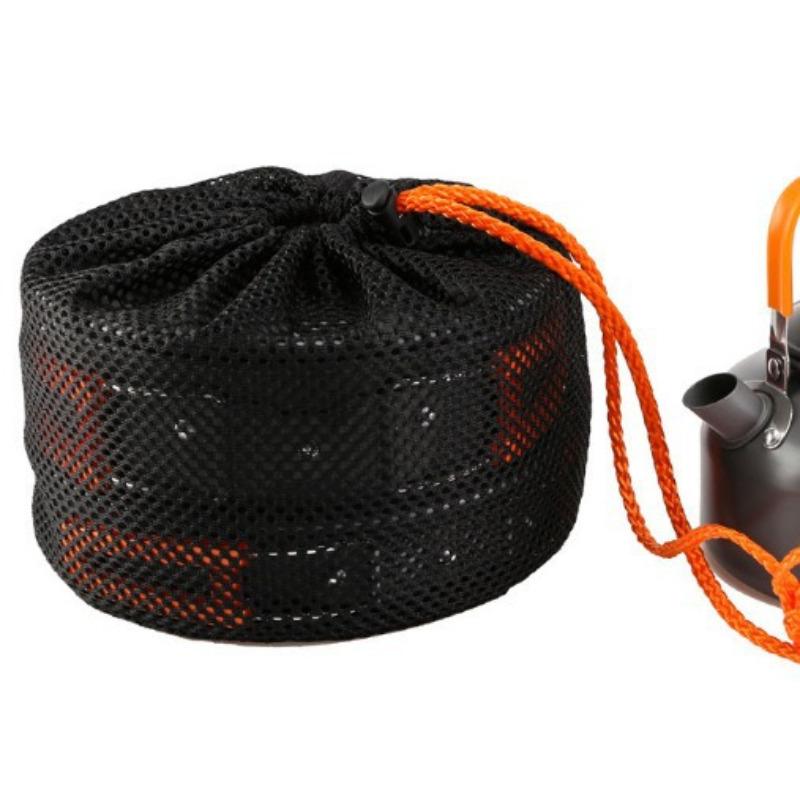 Outdoor Camping 2-3 Person Set Pot Plus Teapot Combination, Hard Aluminum Oxide Pot, Portable Camping Set Pot With Label