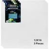 Eduway Зерно среднее 12x16 дюймов. Холст на картоне Хлопок - Набор из 3 штук, (30x40 см) С задней стенкой из МДФ толщиной 4 мм, Для рисования