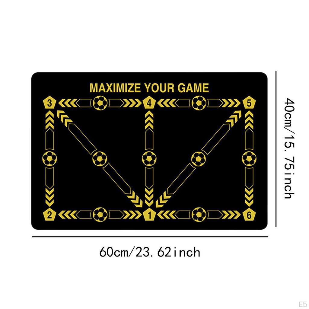 Футбольный коврик для тренировки шагов, тренировочный коврик для ловкости, многоцелевой нескользящий футбольный коврик для ног
