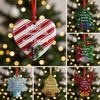 6 шт. Рождественское украшение «Дружба» Снеговик Сердце Дизайн Рождественской елки Подвесной кулон Фестивали Сделай сам Праздничный декор