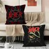 Чехол на подушку Rock Punk S-Slayer, двусторонний принт, подушка для дивана, подушка для изголовья кровати