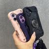 Чехол-держатель 3 в 1 повышенной прочности для iPhone 16 17 15 14 13 12 11 Pro Max Plus Air Противоударный с ремешком-цепочкой