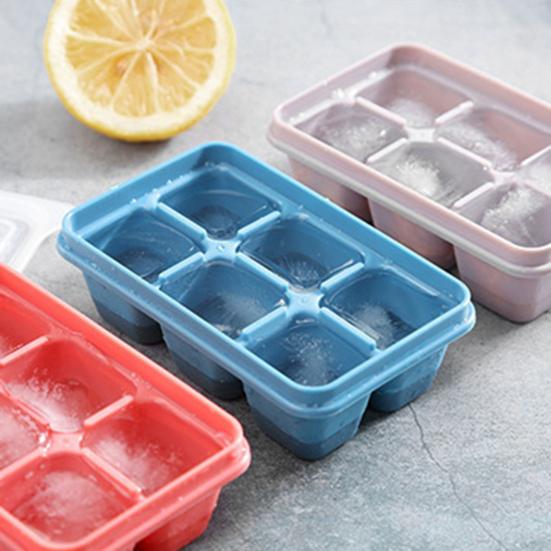 1 набор форм для льда с крышкой 6 решеток для самостоятельного изготовления коробки для кубиков льда силиконовая форма кухонные принадлежности