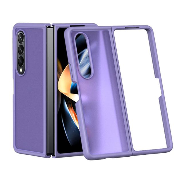 For Samsung Galaxy Z Fold 4 Flip 4 Frosted Clear Phone Case Fold4 Flip4 Ultra -Thin Pc Translucent Back Cover Galaxy Z Fold4 Case