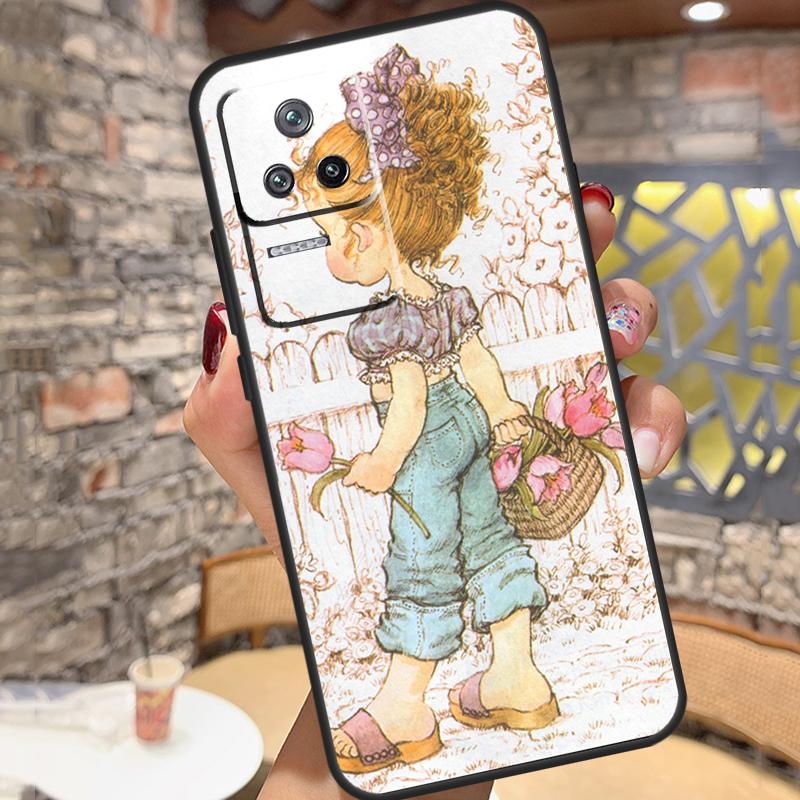 Sarah Kay Case For Xiaomi 11T 12T 13 Pro 12X 11 12 Lite Cover For POCO F5 X5 X4 X3 Pro F4 GT F3 M5 C40
