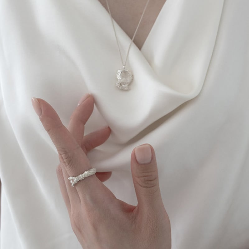 Mouvebament Swan Ring_Silver925