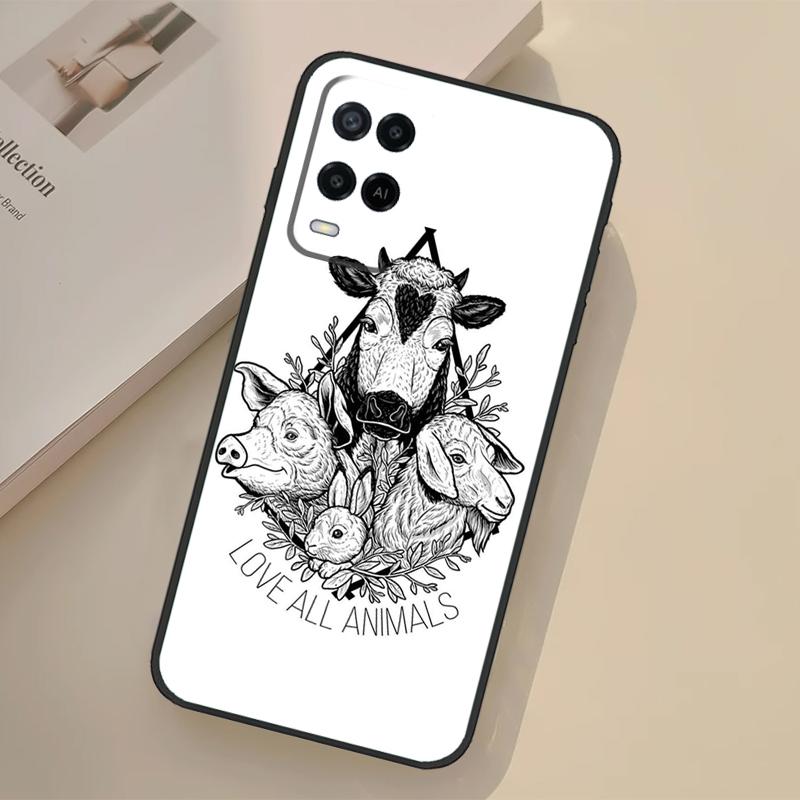 Веганский чехол-вдохновение для Oppo A94 A74 A54 A80 A60 A40 A18 A38 A58 A78 A98 A96 A76 A16 A15 A17 A57 A77 A5 Pro