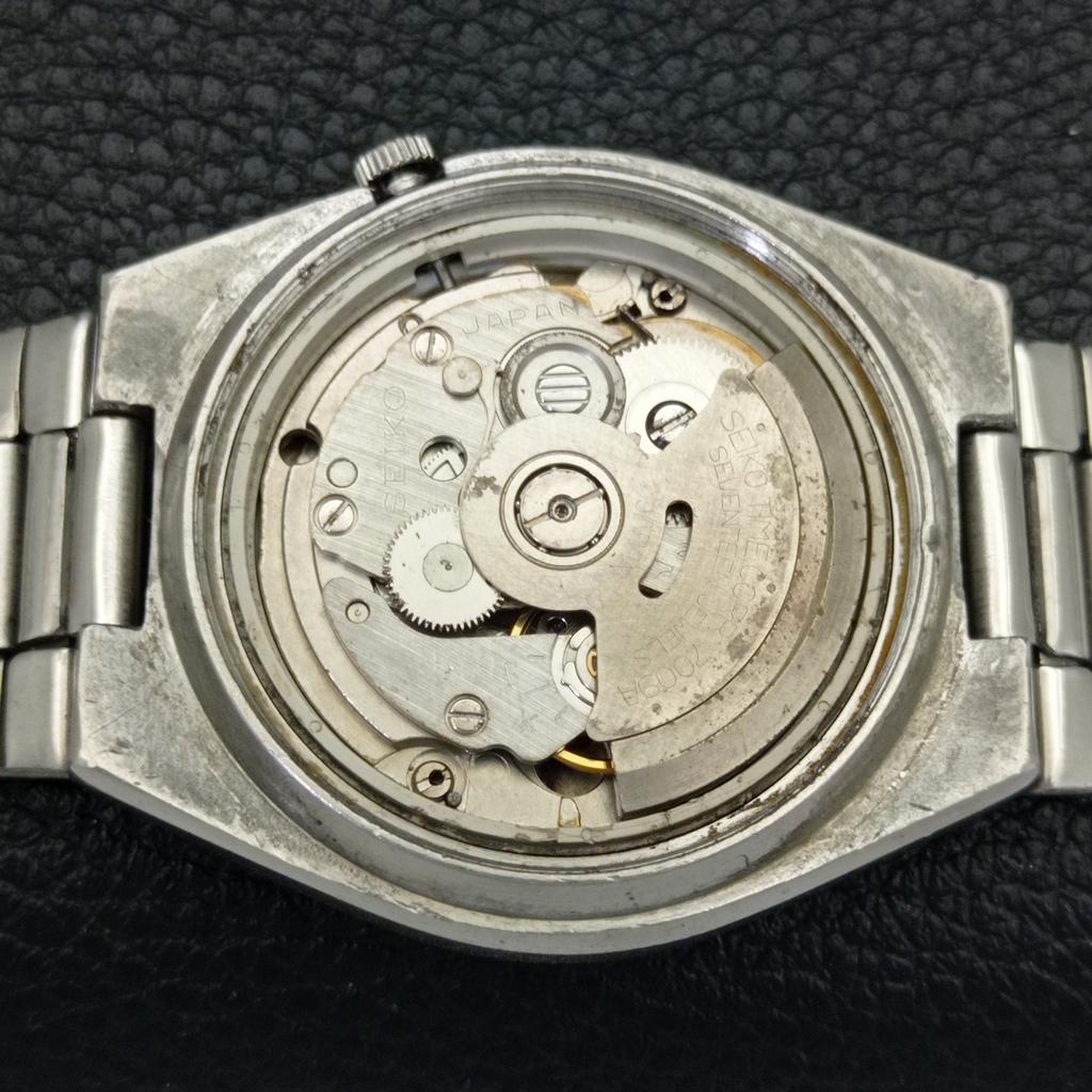 ОРИГИНАЛЬНЫЕ ВИНТАЖНЫЕ МУЖСКИЕ АВТОМАТИЧЕСКИЕ ЧАСЫ SEIKO 5 7019A ЯПОНИЯ С ЧЕРНЫМ ЦИФЕРБЛАТОМ a701916-5 R207-a701916