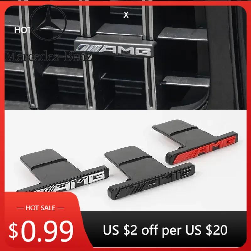 Car Sticker New 2026 For Benz AMG ABS AMG Logo Front Grille Badge Car Sticker Modification Accessories for Mercedes Benz W211 W2