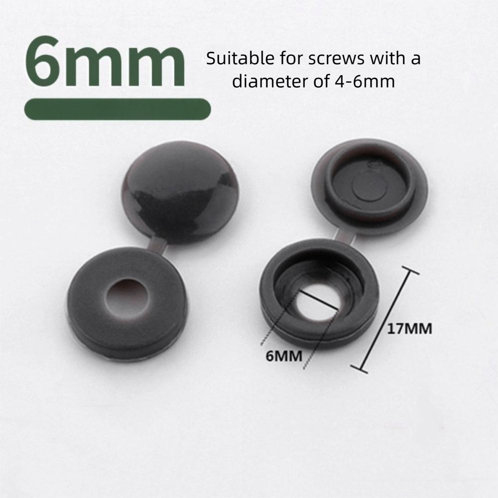100PCS New Universal Fit Screw Protective Covers Snap Protective DIY Cross Screw Caps Fold Snap Cap Furniture Hardware