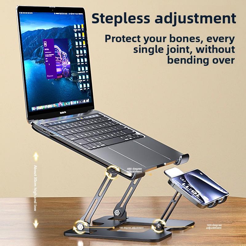 Laptop Mobile Phone 2-in-1 Cooling Bracket with Fan Silent Game Book Heightening Air Cooling Bracket