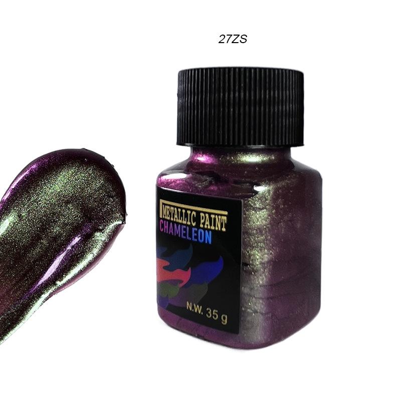 35g Chameleon Metallic Acrylic Paint Angle Shift Color Pigment for Acrylic Painting DIY Resin Art Crafts Painting Supplies