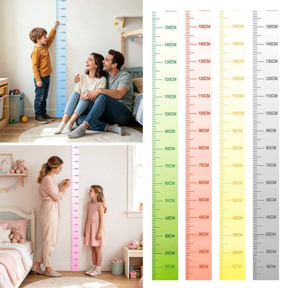 2M Height Height Measurement Sticker Waterproof Removable Height Chart Self-adhesive Wall Sticker Height Measuring Tape