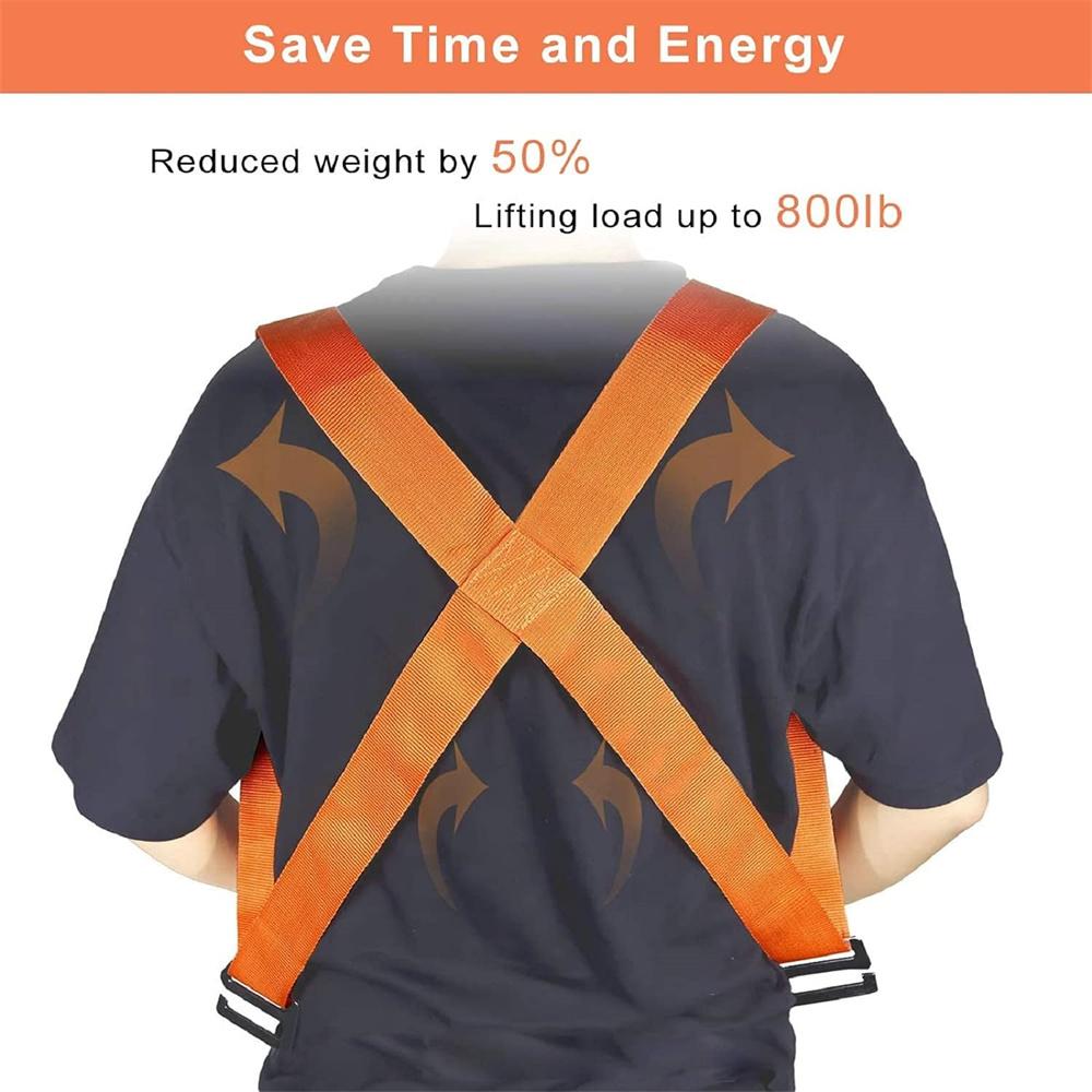 Передвижные ремни для подъема мебельной техники, матрасов или тяжелых предметов на 2 человека, 800 фунтов без болей в спине