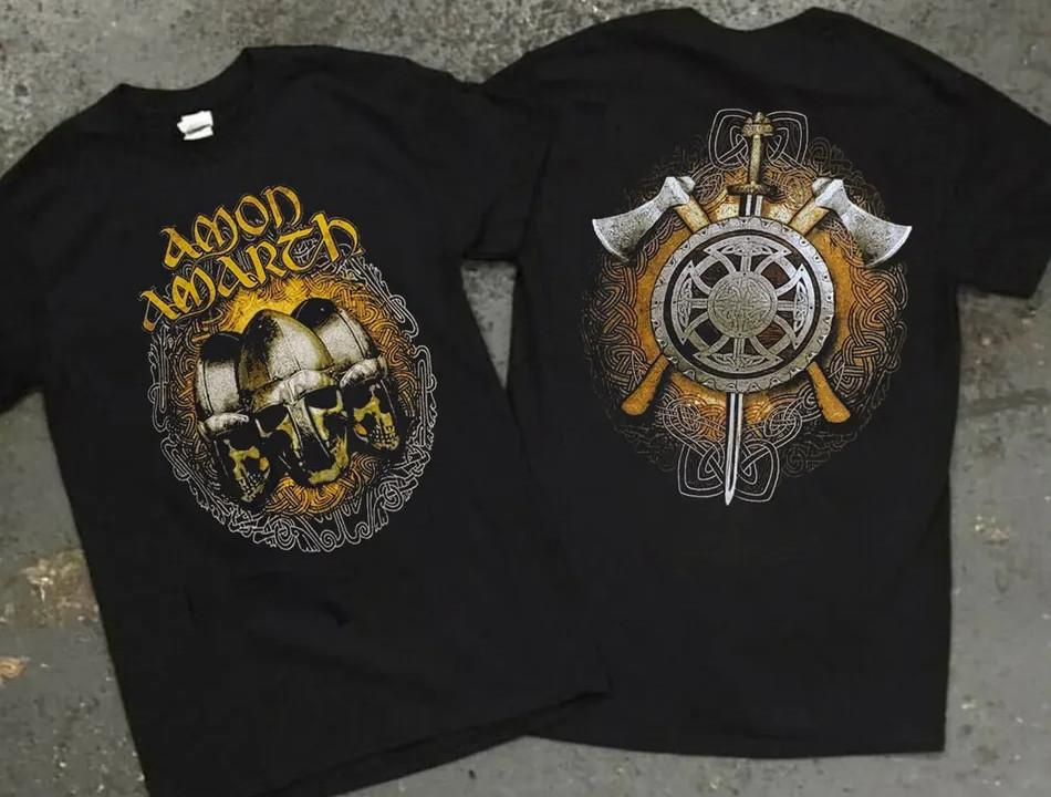 AMON AMARTH 2004 Винтажная футболка с графикой Viking Metal Группа Футболка Унисекс Футболка