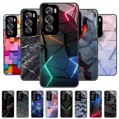 Для OPPO Reno12 Reno 12 Pro Чехол Защитный Чехол из Закаленного Стекла Жесткий Ударопрочный Чехол-Бампер Для OPPO Reno12F pro 5G Global Защита