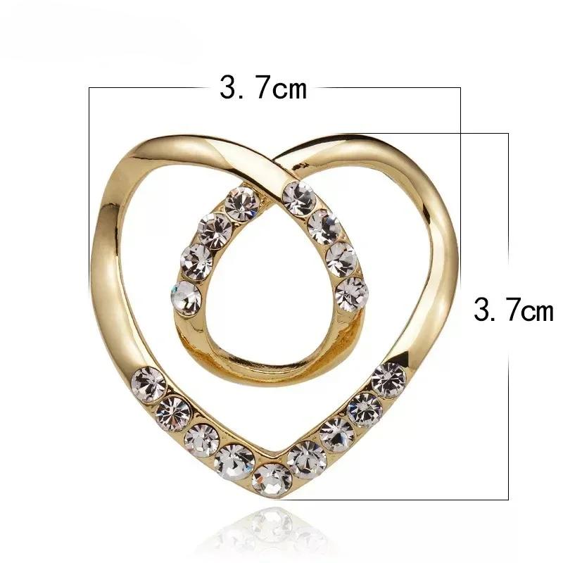 Новая мода угловой подол талии завязанные броши кристалл жемчуг металлический хиджаб шарф кольцо пуговица рубашка футболка фиксированная пряжка аксессуары