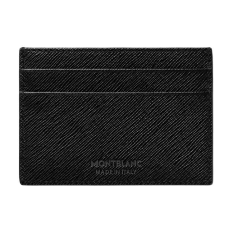 Montblanc Брендовый Однотонный Пять Отделений для Карт Кожаный Держатель для Карт Мужской Держатель для Карт Черный 130324