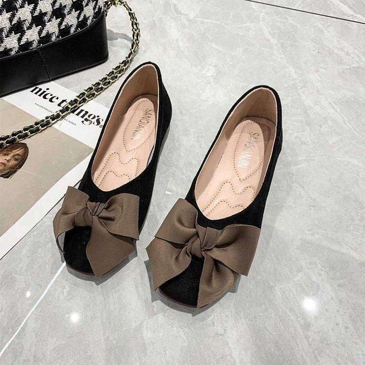 Модные женские туфли на плоской подошве с квадратной головкой, модные женские туфли с бантом, удобные повседневные туфли на лето с мелким носком 2024 года