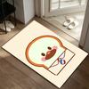 Bread Barbershop A rug suitable for office chair areas living rooms and computer desks perfect for home offices and an ideal holiday gift