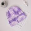 Cross-Border Trendy Tie-Dye Knitted beanie Unisex Hip-Hop Sports Warm Japanese Style Thickened Cold Hat