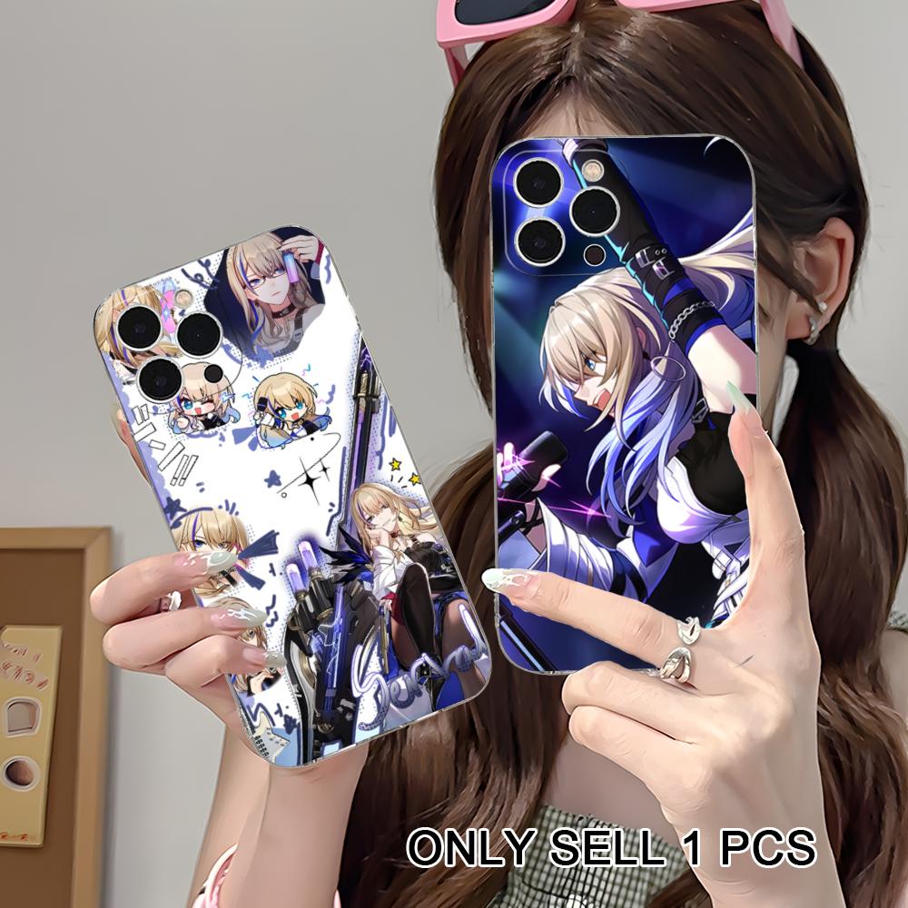 Прозрачный TPU чехол HSR Serval для iPhone 17 16 15 14 13 12 11 X XR XS Air Pro Max Plus Mini Цветная обложка